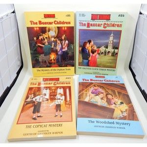 The Boxcar Children Mystery Paperback Book Gertrude Chandler Warner Lot of 4